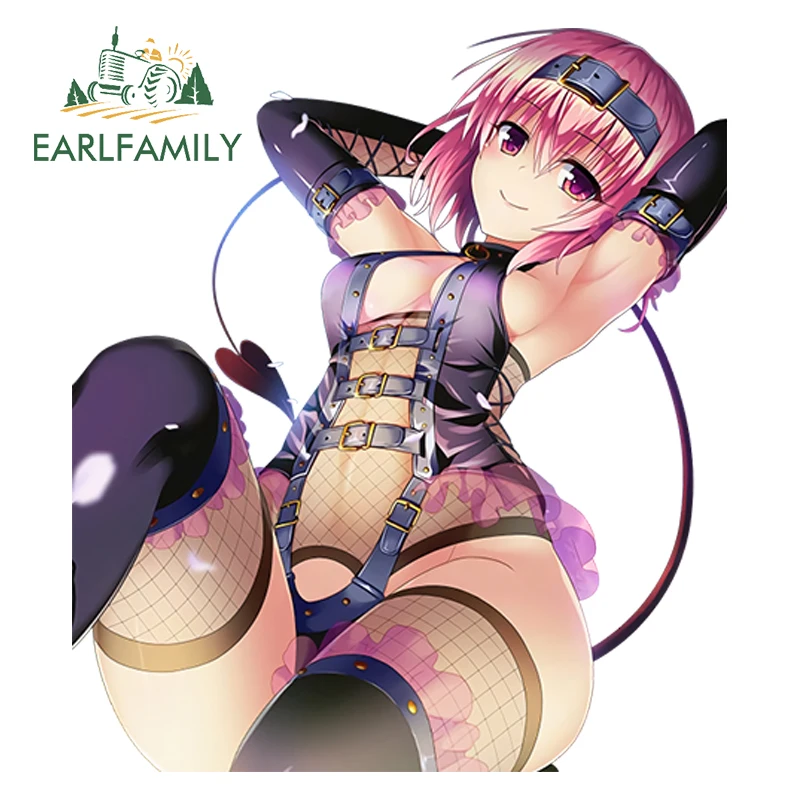 

EARLFAMILY 13cm x 11.4cm 3D Car Stying To Love-Ru Anime Momo Velia Deviluke Vinyl Car Window Decal Car Sticker Sexy Graphics