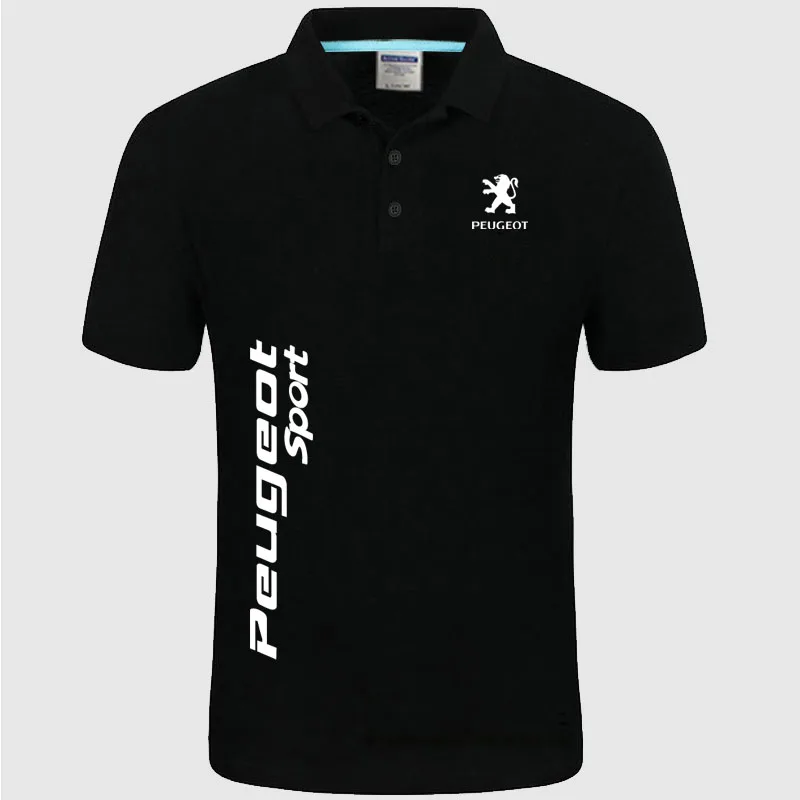 

Brand New Men's Peugeot logo Polo Shirt unisex Polo shirt Men Cotton Short Sleeve shirt clothes SizeS- XXXL