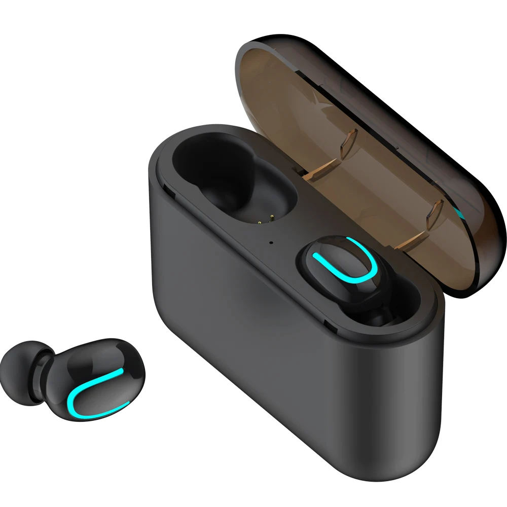 Беспроводная гарнитура Bluetooth 5,0 громкой связи игровые Вкладные наушники с шумоподавлением для samsung Galaxy S10 Plus S10e Lite S9 S8 2 P - Цвет: Binaural black