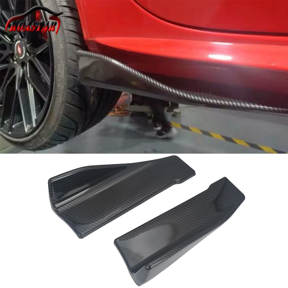 

Universal Carbon Fiber Car Bumper Spoiler Rear Lip Angle Splitter Diffuser Winglet Wings Anti-crash modified Car Body Side Skirt