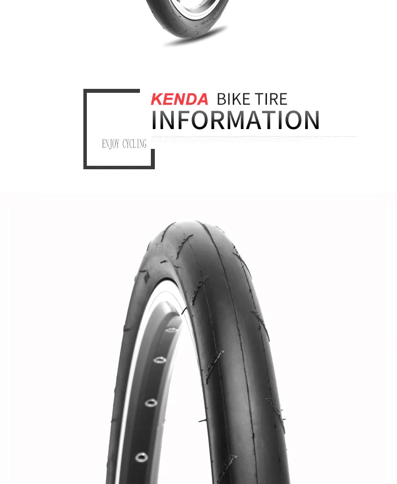 Kenda Slick Bicycle Tires 26x1.5 MTB Road Bike Tyre Rubber Slick Tread Tires For Bicycle