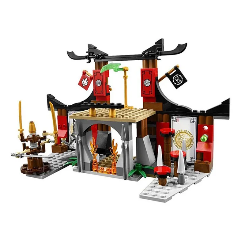 

Legoing Ninjutsu training ground 70756 214 Building Blcok set Brick compatible 10319 Toys for children Gift
