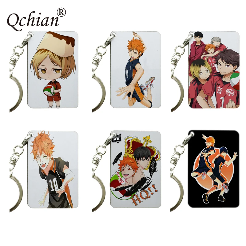 

Backpack Wallet Jewelry Car Motorcycle Decorative Pendant Haikyuu!! Color picture Printed series Keychain Jewelry