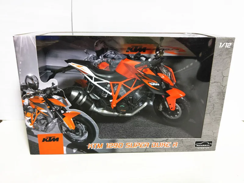 Automax 1:12 KTM 1290 Super Duke R blue Патриот издание литье под давлением миниатюрный мотоцикл