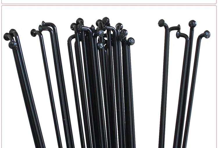 Bicycle spokes 36pcs 14G/14K J bend bicycle steel spokes 170-300mm