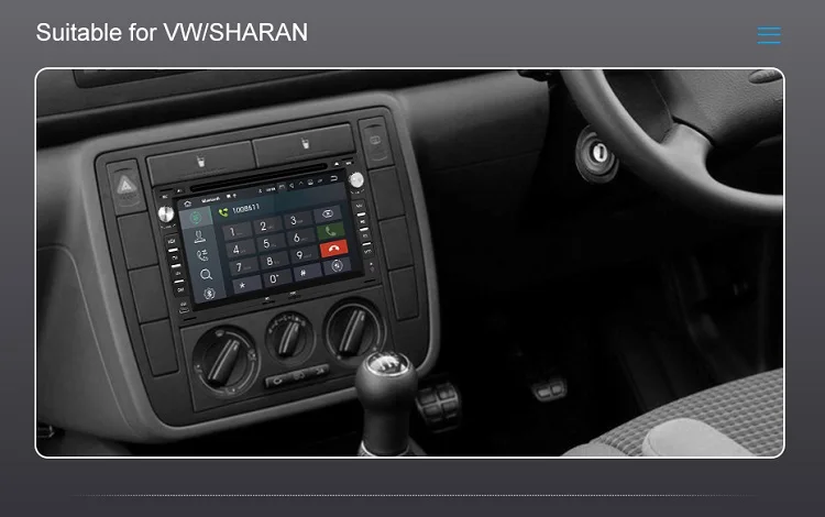 Sale Isudar Car Multimedia Player Android 9 2 Din Stereo System For VW/Volkswagen/Passat/Golf/Skoda Octa Core 4GB RAM Wifi USB DVD 7