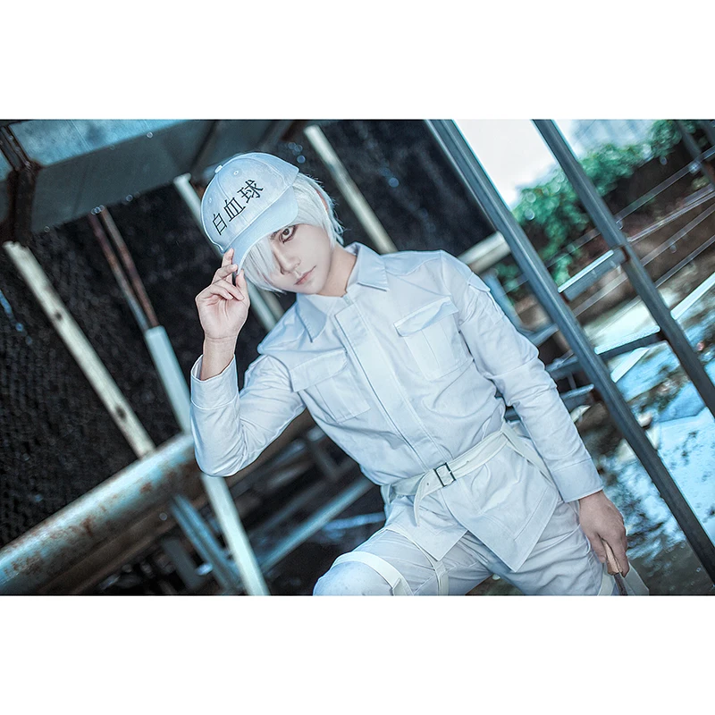 ROLECOS японское аниме Hataraku Saibou Косплей волосы лейкоцит головной убор элемент для
