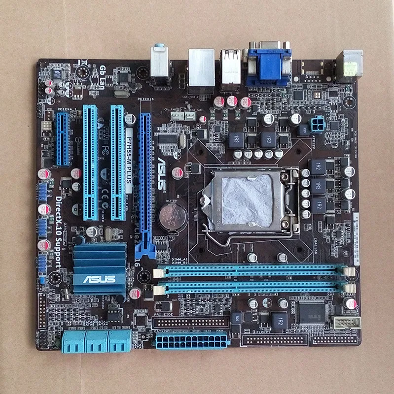 H55 motherboard Used original for ASUS P7H55-M PLUS H55 support I3 I5 I7 motherboard Socket LGA 1156 DDR3 8GB uATX mainboard asus ga h55 ud3h h55 1156 computer motherboard with integrated needle i3 530 i3 750 quad core cpu package