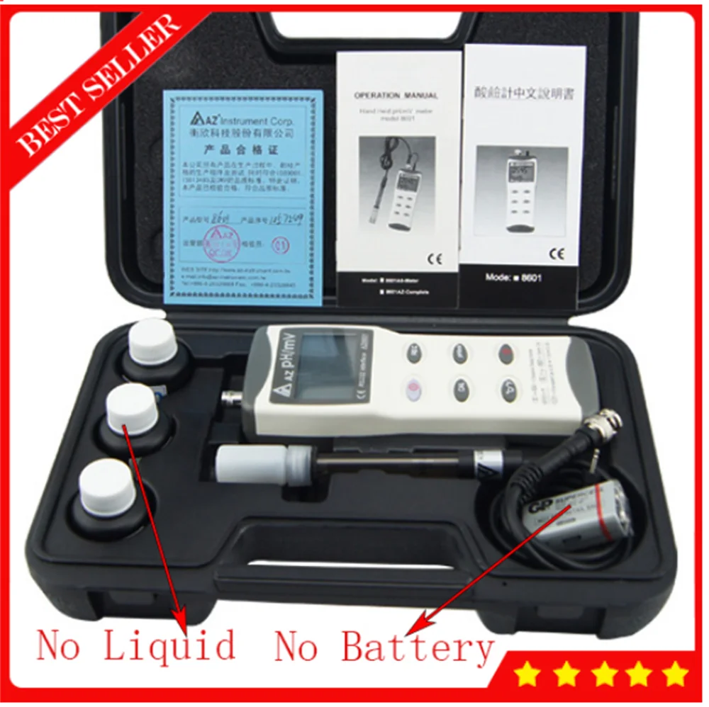

AZ-8601 Portable RS232 Interface PH Meter Tester Range 0.00 14.00