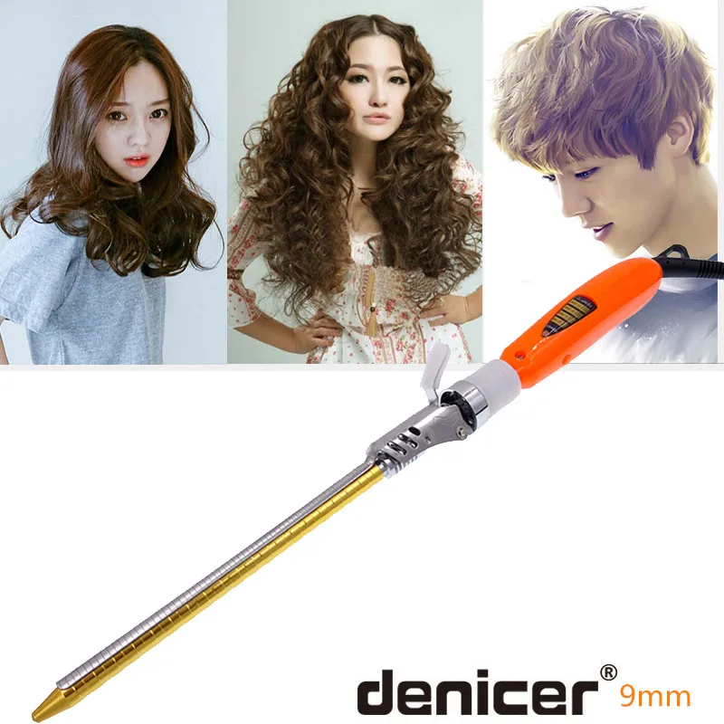 

2018 New 9mm Magic Hair Curlers Electric Curling Iron Professional Hair Curler Ceramic Hair Styling Tool