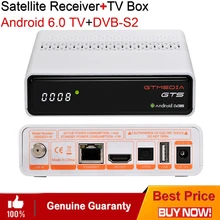 Android 6.0 TV Box DVB-S2 Satellite TV Receiver Amlogic S905D Quad Core 2G 8G H.264 4K Cline CCcam IPTV media Set-Top Box Wifi tronsmart vega s95 meta amlogic s905 4k 2g 8g 2 4 5g dual band tv box