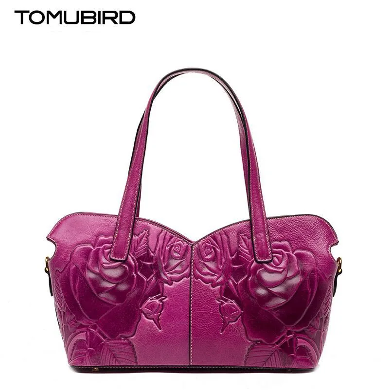 

TOMUBIRD 2017 new quality cowhide material famous brand fashion women bag luxury genuine leather handbag shoulder bag