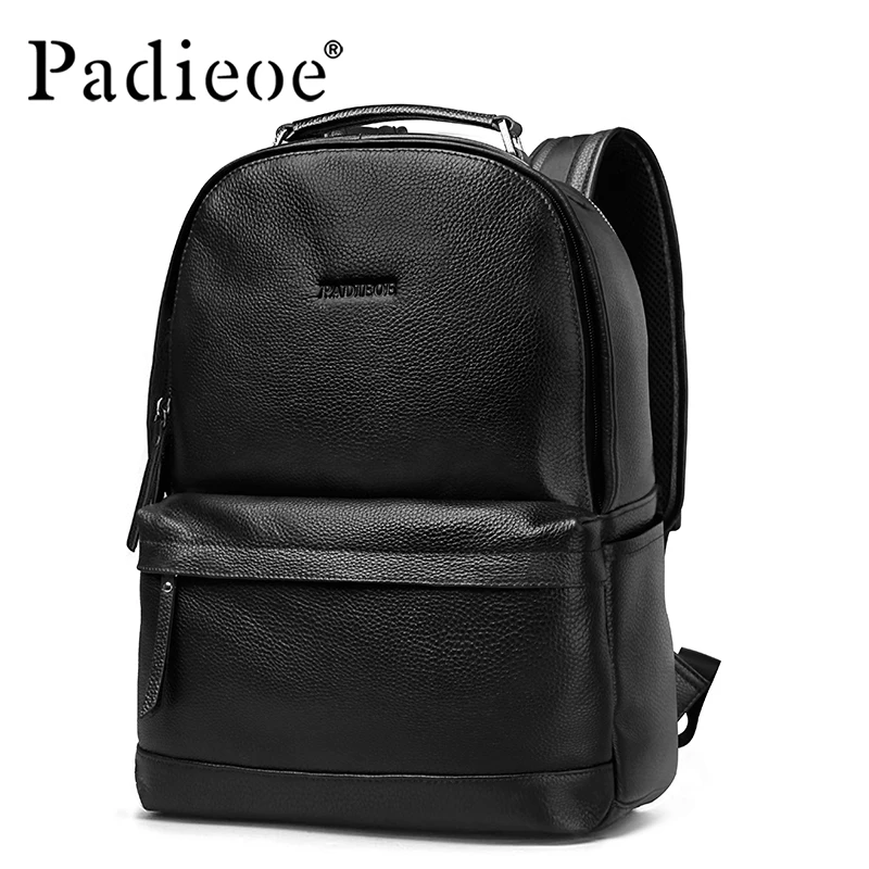 0 : Buy Padieoe New Designer Leather Men Backpacks Luxury Brand Genuine Leather ...