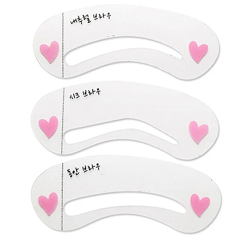 

Eyebrow Grooming Stencil Kit Template Make Up Shaping DIY tools