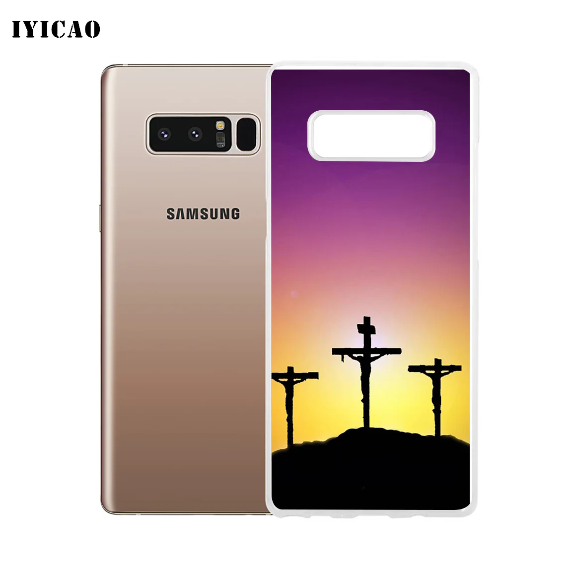 IYICAO Творческий христианский крест Мягкий силиконовый чехол для телефона samsung A5 A6