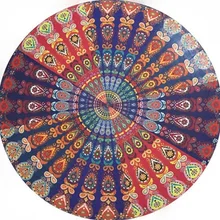 Polyester India Tapestry Flower Geometry Lotus Mandala Wall Hanging Bohemia Beach Cappa Grassplot Mat Blanket Bikini Cover Up