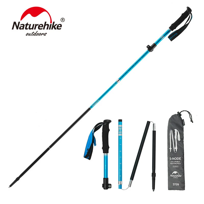 

Naturehike Ultralight Walking Stick Folding Adjustable Trekking Poles 5-section Nordic Walking Hiking Sticks For Tourism