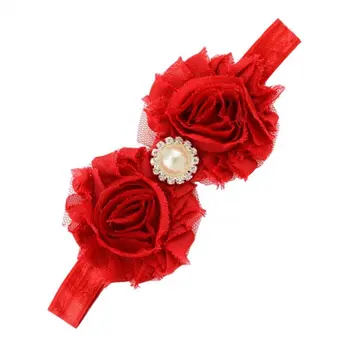 

ABWE Best Sale Baby Girl Rhinestone Flower Headband Headdress (Red)