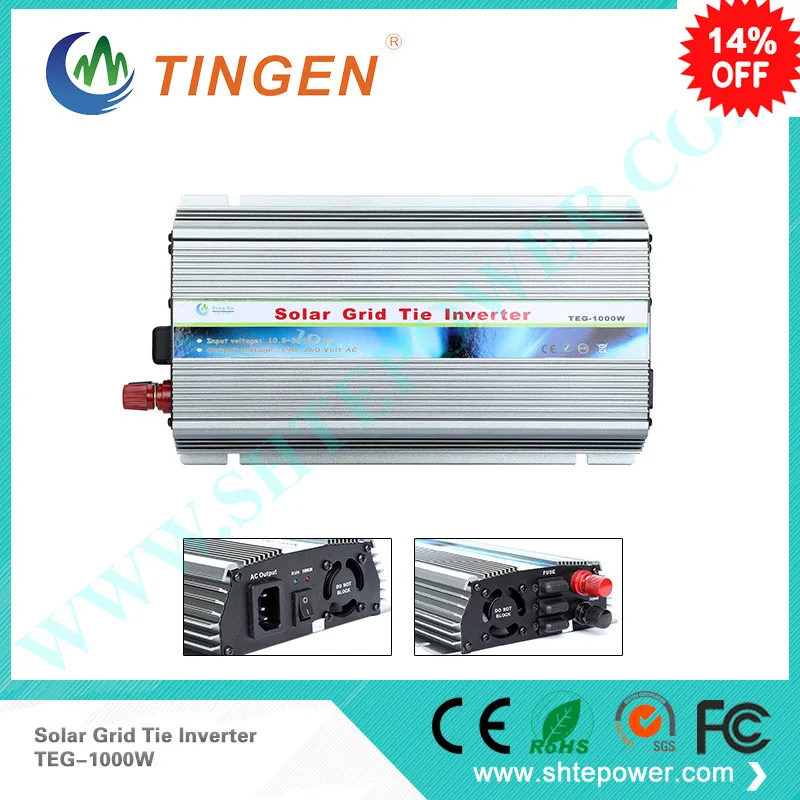 Solar Grid Tie Micro Wechselrichter 1200W Solar-Wechselrichter Reine Sinuswelle