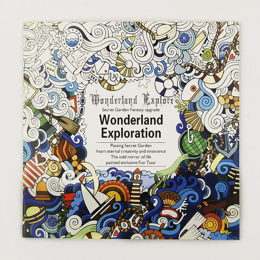 24 Pages New Wonderland Exploration Flower Black and White DIY Coloring Book Painting Graffiti Book Relieve Stress Art Book 24 Pages New Wonderland Exploration Flower Black and White DIY Coloring Book Painting Graffiti Book Relieve Stress Art Book