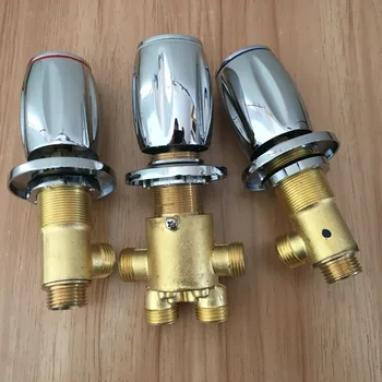 

Waist drum Handle Brass switch valve for Bathtub faucet shower mixer Bath faucet control valve Split five-hole faucet accessorie