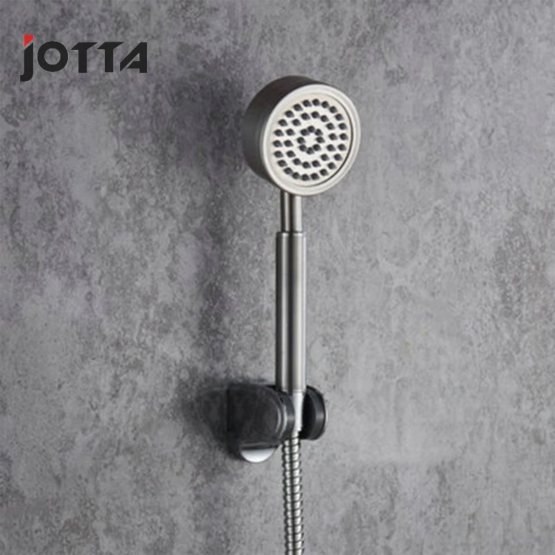 Stainless steel brushed hand spray pressurized shower head shower removable shower head