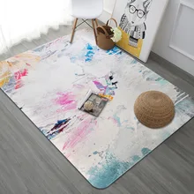 WLIARLEO художественная серия ковровая зона коврик для спальни Гостиная белая Нескользящая напольная подкладка для украшения дома tapete para sala 120x180 см