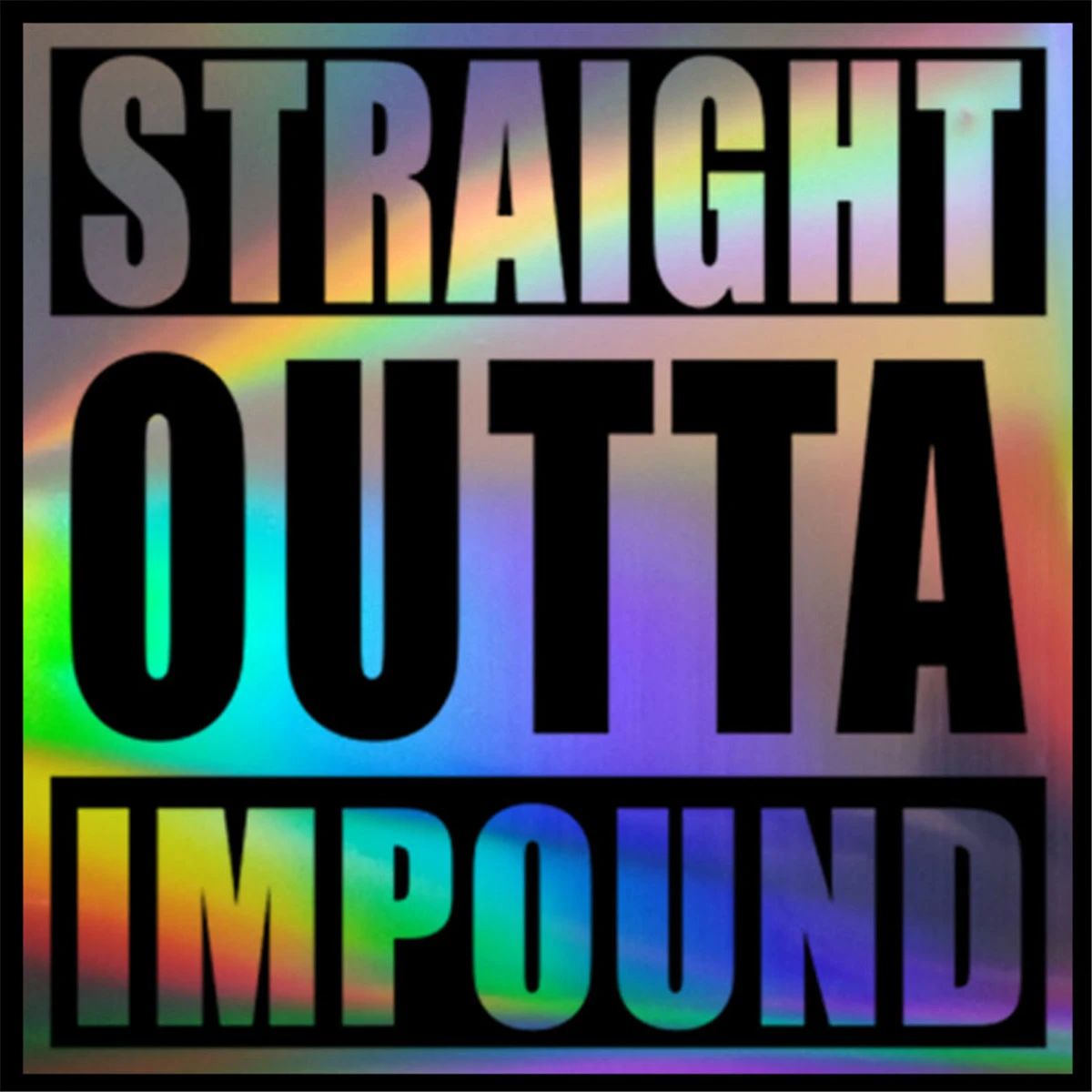 ストレート Outta Impound ステッカービニールおかしい Dope 窓のラップトップ Car Stickers Aliexpress