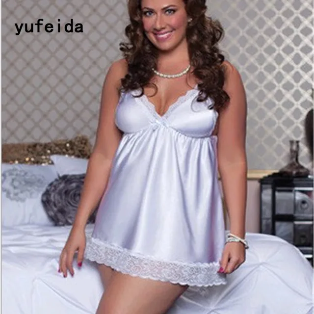 deep v neck nightgown