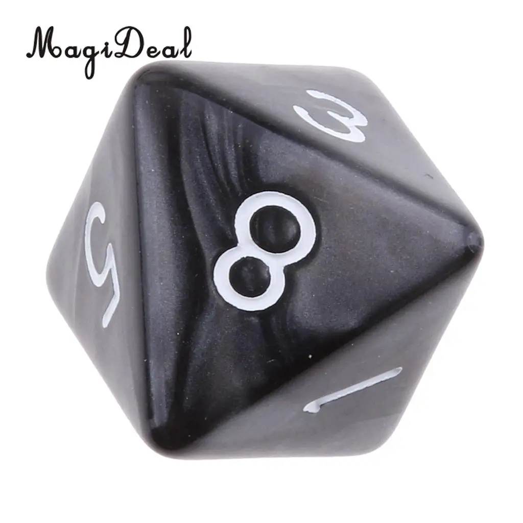 MagiDeal 10Pcs/Lot 8 Sided Acrylic Dice D8 Polyhedral Dice for Party Table Games Dungeons Dragons MTG RPG.Education School Apply