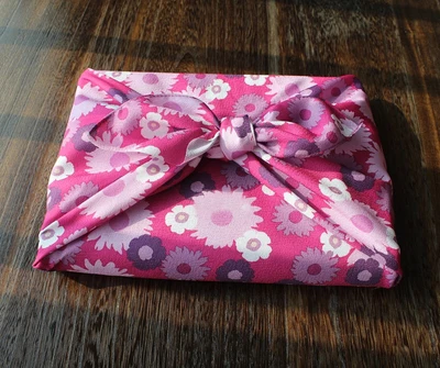 Japan Wrap the cloth furoshiki polyester / Japanese style flower printed 70cm/Many Uses - Цвет: 1