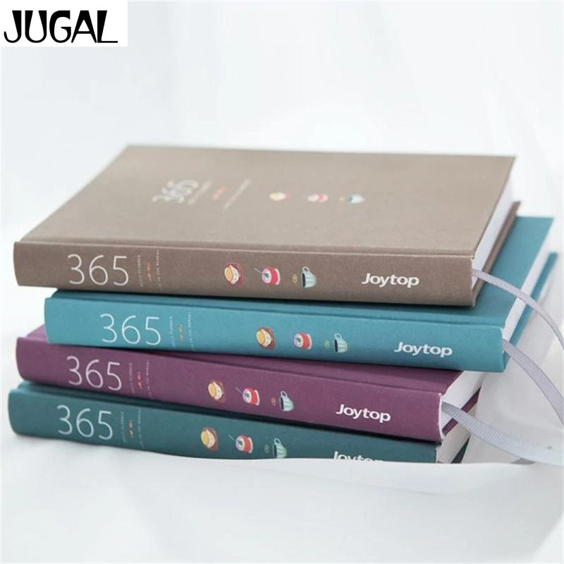 365 Days Personal Diary Planner Hardcover Notebook Diary 2017 Office Weekly Schedule Cute Korean Stationery Libretas y Cuadernos kinbor 4 colors cute planner notebook 365 days personal daily plan book project agendas 2017 kawaii gift korean stationery