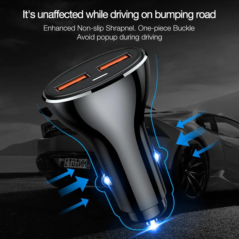 CAFELE универсальное автомобильное зарядное устройство для телефона двойной USB