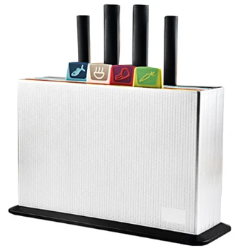 

ABLA Multifunctional Classification Chopping Board Kitchen Anti-Skid Classification Cutting Board Knife Seat Stainless Steel T