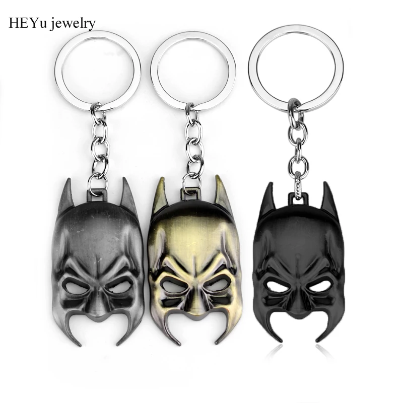 Superhero Batman Keychain5.6cm Metal Figure Toy Pendant Batman Mask