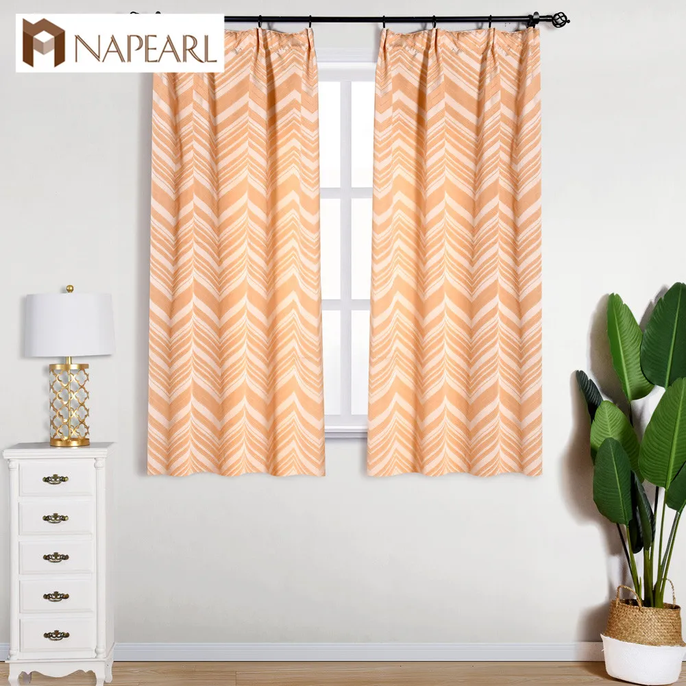 NAPEARL 1 шт. волнистые струны жаккардовые капли Короткие шторы для гостиной кухни