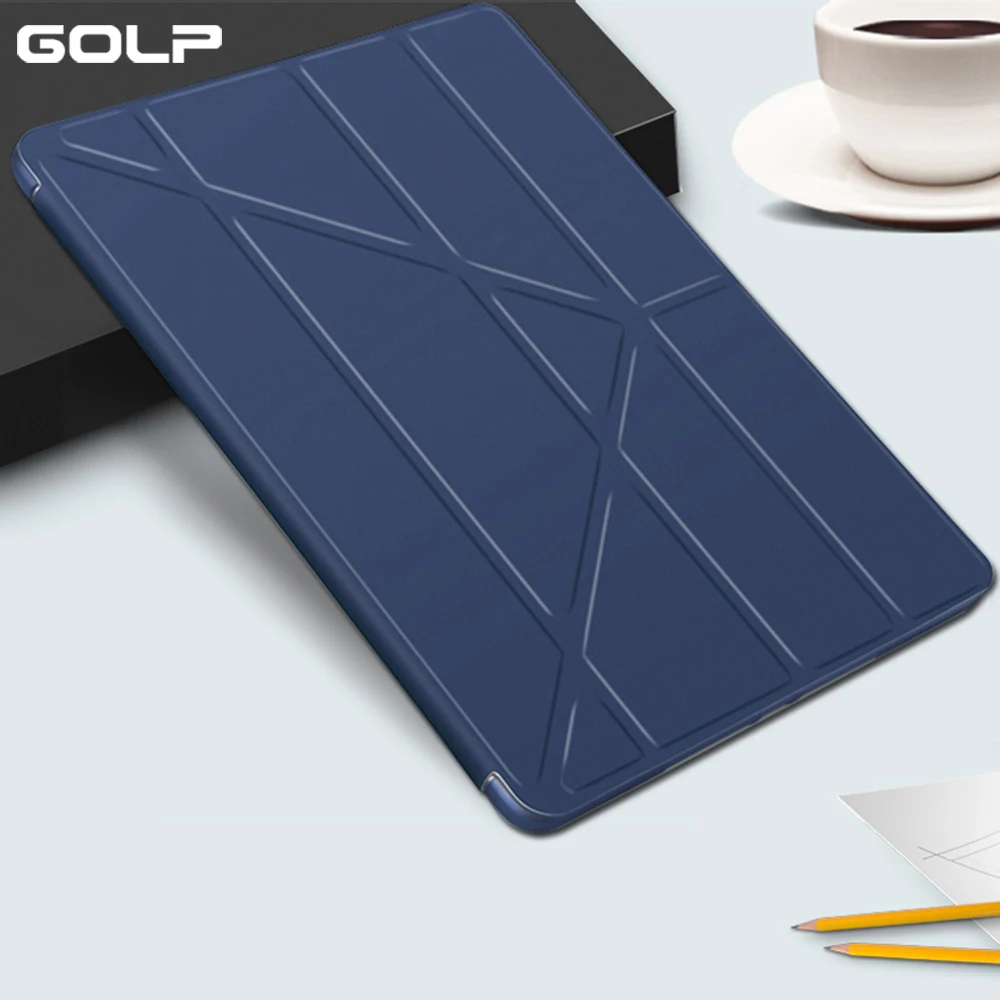 

Flip Case for iPad Mini 5 Case, GOLP PU Leather Ultra Slim+ Soft TPU Back Smart Cover for ipad Mini 5 2019 case