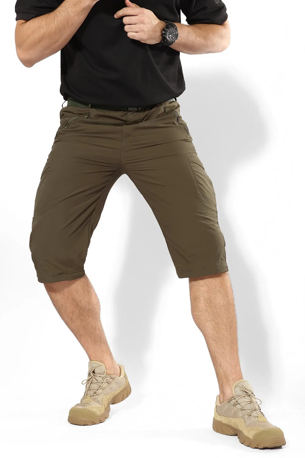 Мужской кардиган, военные штаны, новинка, летние, съемные, две части, быстросохнущие, дышащие, длинные брюки S-3XL