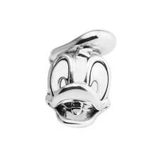 Подходит для браслетов Pandora donald duck Portrai Beads Стерлинговое Серебро ювелирные подвески