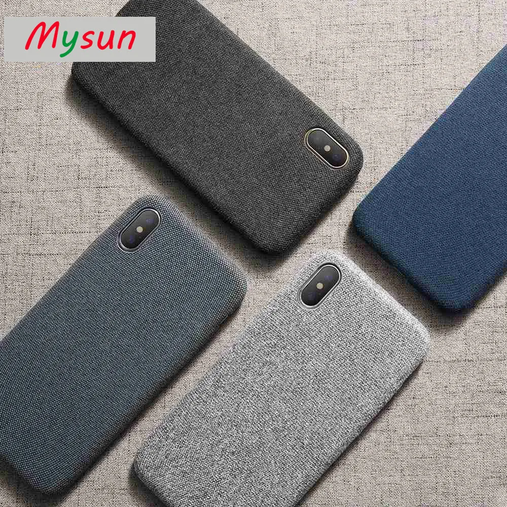 

MYSUN Cloth Patterned Case For iPhone X 10 Simple Vintage Business Case For iPhone X 10 Ultra Slim Fashion Cover For iPhone X