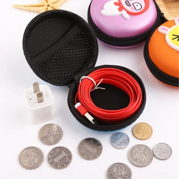 

Anti-lost Earphone Box Zipper Earphones Earplugs Hard Shell SD Card Carrying Storage Bag Earphone Box Carrying Earphone Case
