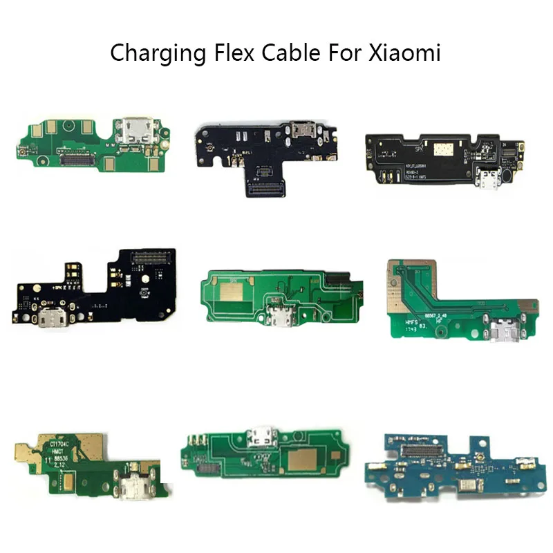 Разъем Micro USB для зарядки док станции гибкий кабель микрофонная плата Xiaomi Redmi 4 4X 4A