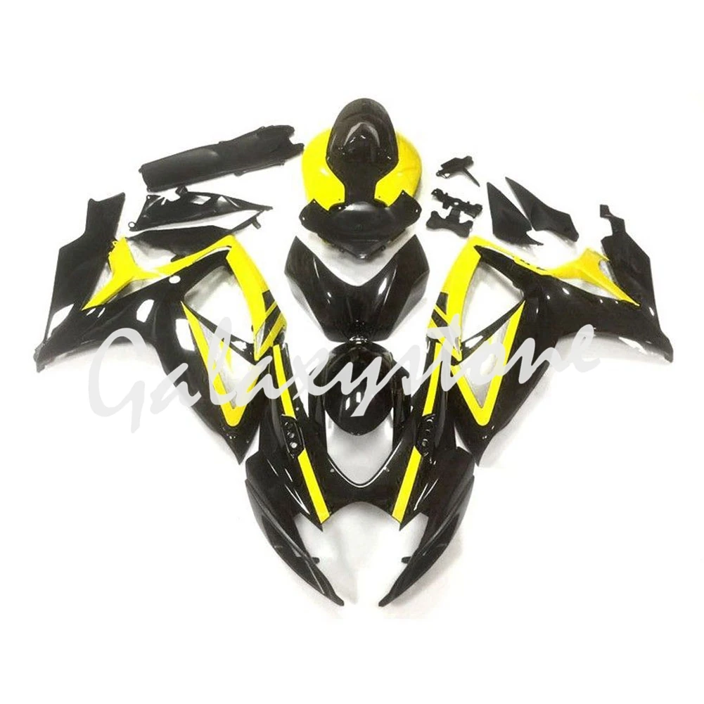 

ABS Injection Fairing Bodywork Set Fairing Kit Fits Suzuki GSXR600/750 06-07 K6 Black&Yellow