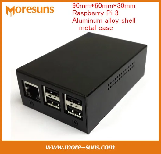 

Fast Free Ship 90mm*60mm*30mm Raspberry Pi 3 aluminum alloy shell compatible Rpi2 generation/B + metal case