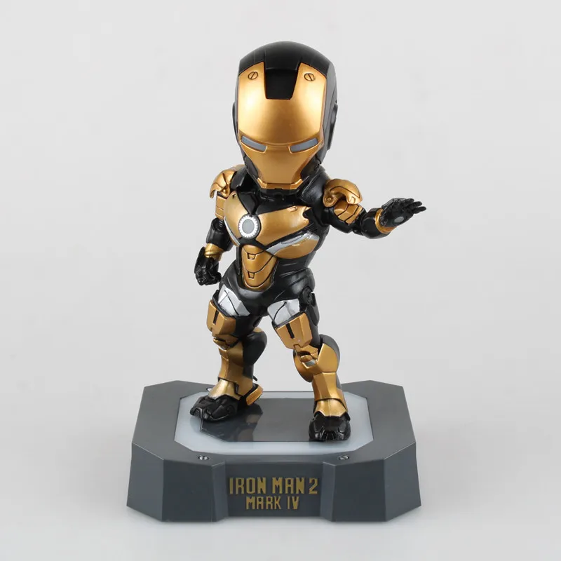 

Marvel Iron Man 2 Mark IV Egg Attack with LED Light PVC Action Figure Model Toy 17cm KT1799