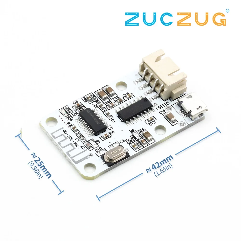 

Wireless Bluetooth 4.0 Stereo Audio Receiver Module Digital Amplifier Sound Loud Board Micro USB 3W+3W 5V DC