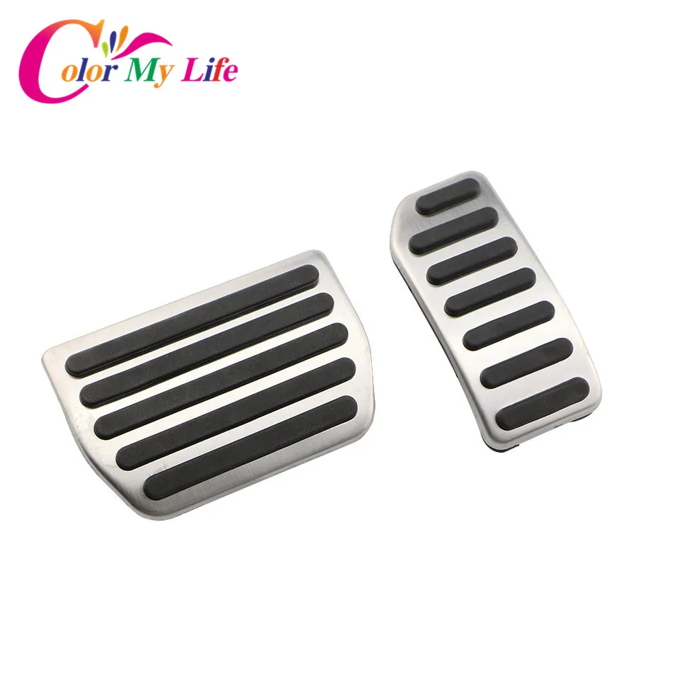 2 Pieces/Set Car Stainless Steel Gas Pedal Brake Pedal Car Pedals for