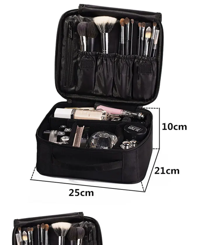 Бренд Soomile многослойный органайзер для профессионального макияжа Косметичка женская Высокая емкость женское хранение чемоданов сумка женская