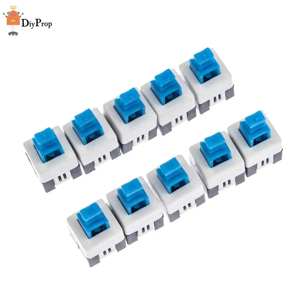 10PCS 6 Pin Square 7mmx7mm New Product DPDT Mini Push Button Self