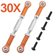 60 шт./лот Регулируемый рулевой алюминиевый турникет комплект тяги концы для HPI BULLET3.0 ST MT WR8 запасные части для обновления